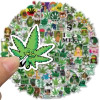 Anime Weed Leaves Graffiti Stickers for Laptop Luggage Car Skateboard Waterproof Cool Sticker Packs Decal Toys