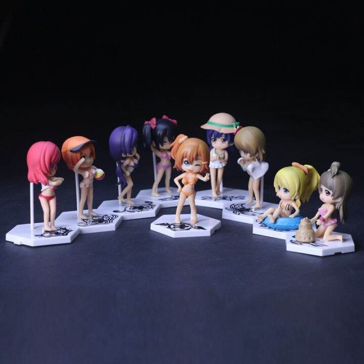 oeqqqo-9pcs-1set-anime-figure-lovelive-kawaii-q-version-kotori-minami-swimsuit-beach-party-doll-children-39-s-toys-desktop-decoration