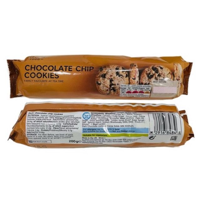 Marks and Spencer Chocolate Chip Cookies/ Cookies and Cream | Lazada PH