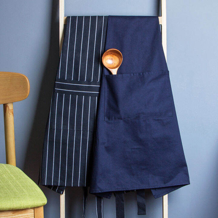 kitchen-sleeveless-apron-cotton-linen-hanging-neck-waterproof-oil-resistant-washable-quick-drying-chef-restaurant-dessert-shop-work-apron