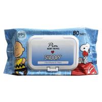 พิม แผ่นเช็ดทำความสะอาดผิว SNOOPY BABY WIPES ไม่มีกลิ่น 80 แผ่น 1แถม1 BABY WIPES PIM SNOOPY FRAGRANCE-FREE 80SHEET 1FREE1 ทิชชู่เปียก อุปกรณ์ทำความสะอาด ของใช้ภายในบ้าน