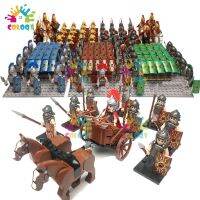 Kids Toys Roman Legion Building Blocks Centurion Soldiers Mini Action Figures Horse Carriage Toys For Kids Christmas Gifts