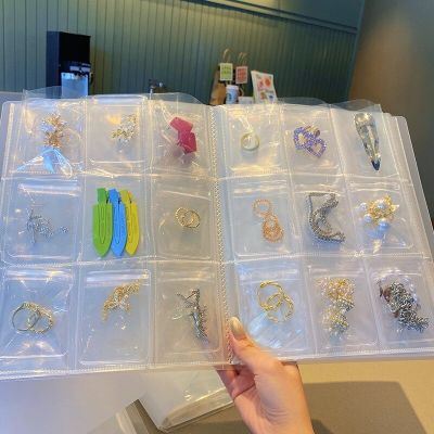 Transparent Jewelry Storage Dust Bag Organizer Earrings PVC Jewellery Holder Book For Ring Necklace Packaging Storage Collection