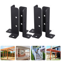 Ajigo【Hot Sale】 4 pcs โพสต์ฐานวงเล็บ Heavy Duty วงเล็บรั้วไม้โพสต์ฐานวงเล็บ