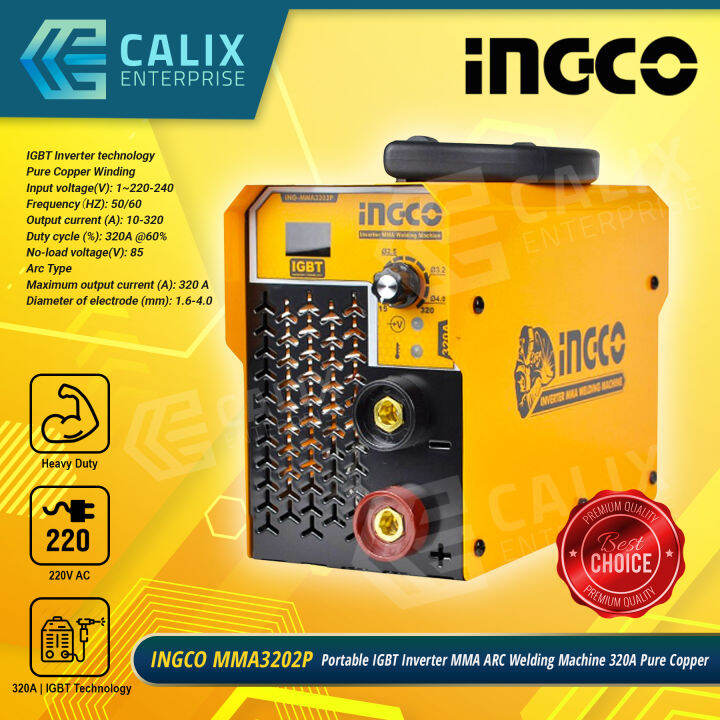 Inverter MMA 320A Welding Machine SUPER SELECT IPT Ingco INGMMA3202P Lazada PH