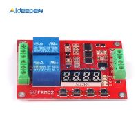 DC 5V 12V 24V 2 Channel Multi Function Relay Module Time Delay Relay Self Lock Cycle Timing Relay Module Timer Control Switch