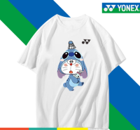 Yonex ชุดเล่นวอลเลย์บอลสำหรับทั้งหญิงและชายใหม่แห้งเร็วสำหรับกีฬากลางแจ้งแข่งขันกีฬาดูดซับเหงื่อฤดูร้อนชุดออกกำลังกายระบายอากาศ Comfort