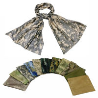 ทหารยุทธวิธีผ้าพันคอ Camouflage คอผ้าพันคอ Sniper Face Shield กองทัพ Multicam Outdoor Camping การล่าสัตว์ Headshawl