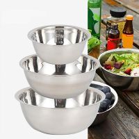 Stainless Steel Bowls Salad Ramen Noodles Bowl Mixing Tableware Soup Fruit Golden Bowls Single Layer Kitchen Dishes Utensils