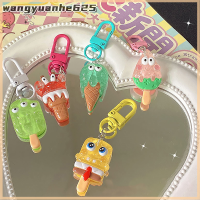 [ร้าน WYH]?พวงกุญแจไอศครีมทรงสี่เหลี่ยมการ์ตูน SpongeBob ฤดูร้อนจี้กุญแจกระเป๋านักเรียนนักเรียนหัวใจเด็กผู้หญิง