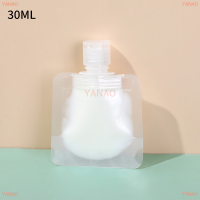 YANAO 30 50 100ml ถุงจ่ายของเหลวโลชั่นแบบพกพากระเป๋าบรรจุภัณฑ์สำหรับเดินทางใช้ซ้ำได้กันรั่วสำหรับแชมพูภาชนะเก็บเครื่องสำอาง