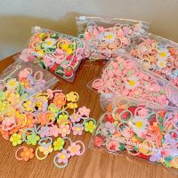 ◆ 20pcs/bag Cute Elastic Hair Bands Kids Girls Cartoon Bow Scrunchies Hair Ropes Sweet Hair Circle Baby Children Hair Accessories