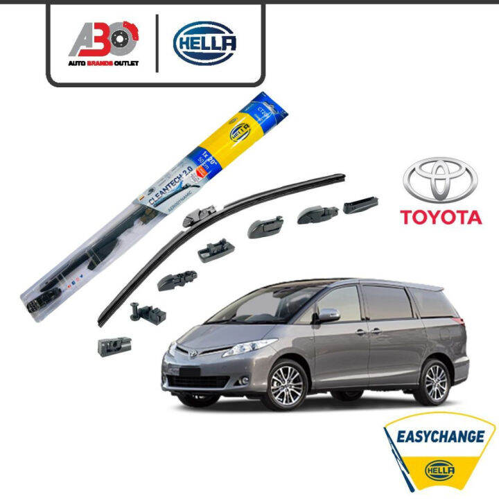 HELLA Nanotechnology Wiper Blades Set Toyota Estima All Gen Toyota