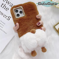 สำหรับ Xiaomi Redmi 9 9A 9C 9T 10 10C K30 K40 K50 Pro Furry Case,น่ารัก Corgi สุนัขหางกรณีกลับ,Super นุ่มตุ๊กตาของเล่น Plush Faux Fur ขนปุยป้องกัน