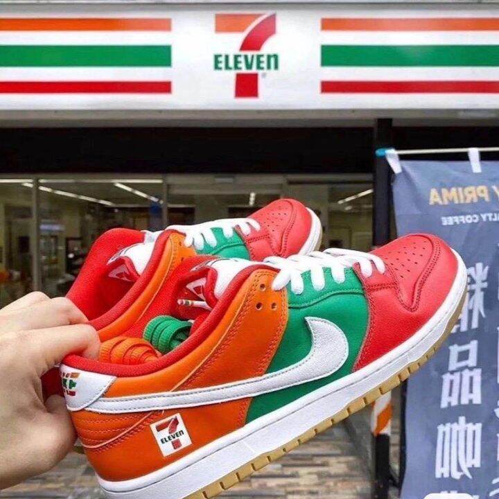 ใหม่สุดร้อนแรง-original-nk-duk-sb-x-7-eleven-low-top-รองเท้าผ้าใบกีฬาลำลองสำหรับบุรุษและสตรีรองเท้าสเก็ตบอร์ดที่ใส่สบายและอเนกประสงค์-จัดส่งฟรี