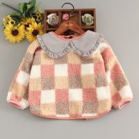 [COD] British doll autumn and winter plus velvet thickened baby gown waterproof childrens rice clothes anti-dressing foreign style