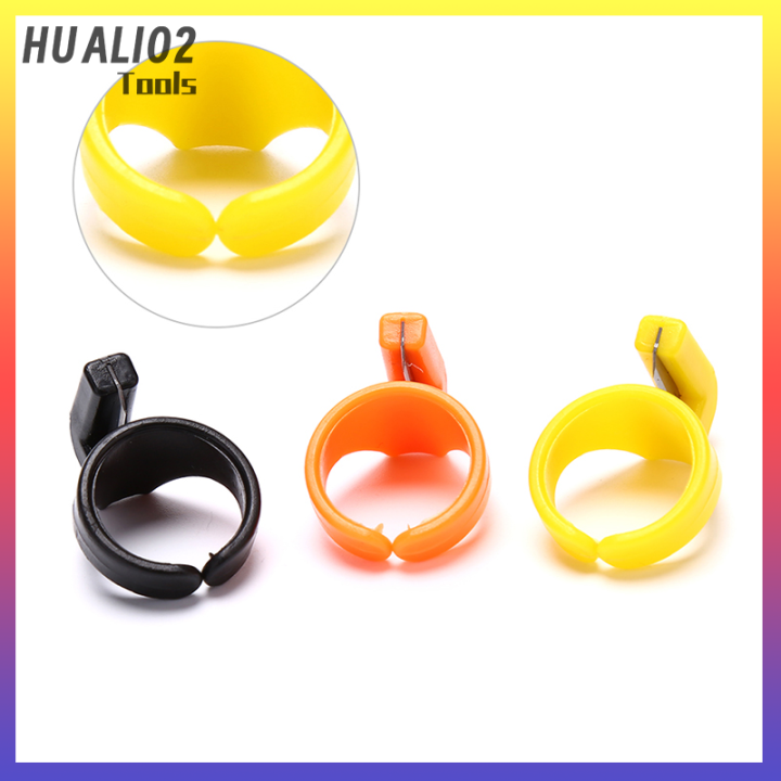 แหวนเย็บผ้าปลอกนิ้วพลาสติก-huali02มีดที่ตัดด้ายเครื่องมือลูกปัดหัตถกรรม