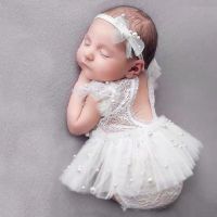 【hot】ஐ✧♝  Romper Newborn Photography Props Accessories Headband Photo Baby Costume Infant Birth Outfit 0 Month