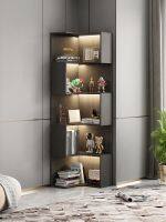 [COD] room corner cabinet solid against the wall bookcase modern minimalist triangular shelf