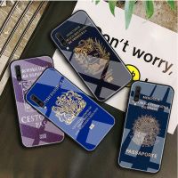 [ความหรูหรา] ความหรูหรา Passport กระจกนิรภัยสำหรับ Samsung A72 A71 A70 A51 A50 A42 A41 A40 A32 A31 A30 A21 A20 A10 A52 A6 2018