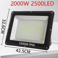 สปอตไลท์ ไฟสว่าง Spotlight LED 2000W 2500LED AC 220V (ใช้ไฟบ้าน220V) แสงขาว IP66