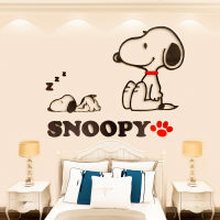 【mandao】Snoopy การ์ตูนสร้างสรรค์เด็ก DIY สติกเกอร์ตกแต่งห้องนอน 3D สติกเกอร์ติดผนัง