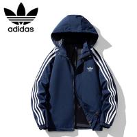 ▤♟◇ Adidas เสื้อแจ็กเก็ตกันฝน มีฮู้ด กันน้ํา คุณภาพสูง ถอดออกได้ สําหรับผู้ชาย