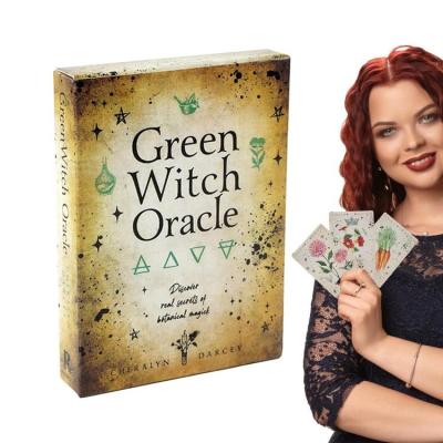Green Witch Oracle Cards Party Game Secret Oracle Cards Tarot Deck Classic Tarot Cards Deck Charming Oracle Deck For Beginners And Fortune Tellers feasible