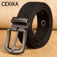 Tactical Men Canvas Belts for Jeans Male Metal Pin Detachable Buckle Straps Size 110 120 130 140 150 160 cm XXXXXL