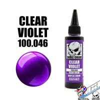 SKULL COLOR 100.046 CLEAR VIOLET ACRYLIC COLOR 60ML CLEAR COLOR สีอะครีลิกสำหรับพลาสติก โมเดล VCA GUNDAM