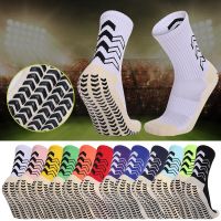 【YD】 12 Colors Men Sport Football Socks Non-Slip Cotton 39-45