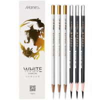 Professional Sketching Pencil Black White High-gloss Drawing Charcoal Pencil for Art Supplies