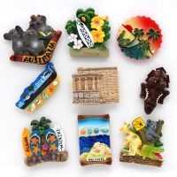 3D fridge magnet Australia kangaroo koala refrigerator paste magnetic refrigerator paste African Greek temple in Maldives Saipan