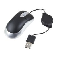 BELLE เมาส์เลื่อน USB แบบบางยืดหดได้สำหรับแล็ปท็อป PC เซ็นเซอร์ออปติคัล800Dpi