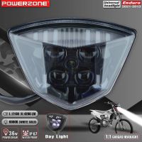 Powerzone ไฟหน้ารถมอเตอร์ไซค์สำหรับ Husqvarna EC MC ไฟไฟหน้ารถมอเตอร์ไซค์แบบ LED อเนกประสงค์