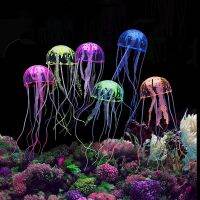 Artificial Swim Jellyfish Aquarium Decoration Fish Tank Underwater Live Plant Luminous Ornament Aquatic Landscape