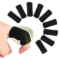 ☋ 10Pcs Elastic Sports Finger Sleeves Arthritis Support Finger Guard Outdoor Basketball Volleyball Finger Protection