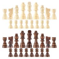 2.2inch Wooden Chess Pieces Wood Chessmen Set King Figures Chess Board Game Tournamen Staunton Pawns Figurine Backgammon Madera