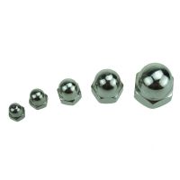 【High-quality】 สแตนเลส304เมตริกด้าย M3 M4 M5 M6 M8 M10 M12 M14 M16 M20 Cover Nuts