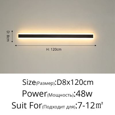 Modern Minimalist LED Wall Light For Bedroom Living Room Dining Corridor Indoor Outdoor Warm Home Deco Lamps Luminaire Dimmable