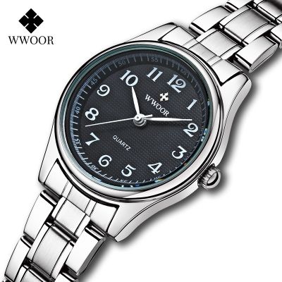 （A Decent035）Montre Femme 2022นาฬิกาผู้หญิงหมายเลข DialSmall ผู้หญิงนาฬิกา Classicbracelet Wristfemale