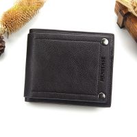 New Mens Wallet Simple Casual Up Turn Hinge Multi Functional Large Capacity Mens Short Wallet Multi Card Pocket Mens Wallet