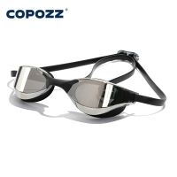 New Product COPOZZ Professional Waterproof Plating Clear Double Anti-Fog Swim Glasses Anti-UV Men Women Eyewear Swimming  With Case