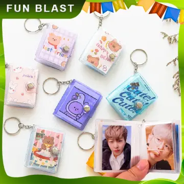 Cute Photocard Holder Clear Photo Sleeve Keychain Idol Album ID