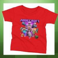 พร้อมส่ง เสื้อเด็ก และ ผู้ใหญ่ minecraft ยอดฮิต cotton 100% set E