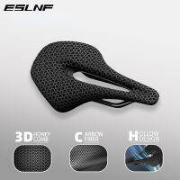 ESLNF 3D Printed Bicycle Carbon Fiber Ultralight Hollow Breathable Bikes Seat Super Soft Cushion MTB Road Cycling Race Cushion