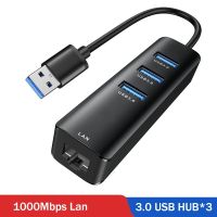 ◊✶ USB C ถึง Ethernet USB 3.0 ถึง RJ45 100/1000 Gigabit Ethernet อะแดปเตอร์เครือข่ายสำหรับ MacBook Xiaomi PS5 TV LAN สายแปลงสาย