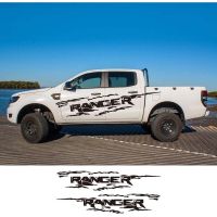 x2 car door side stickers for Ford Ranger Raptor Pickup body decoration stickers car accessories