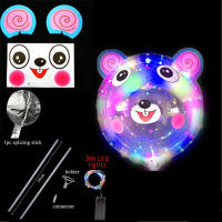 6pcs 20inch LED Light Animal Stickers Balloon Birthday Party Decorations Baby Shower Air Balloon Toy Balls Pig Unicorn Balloons