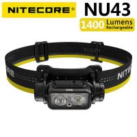 NITECORE NU43 1400 lumen LED headlamp supports USB direct charging, suitable for multi scene use.